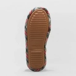Women's Mama Oso Plaid Slide Holiday Slippers - Wondershop™ Multicolor -Wondershop Sales unnamed file 489
