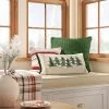'Fair Isle' Square Christmas Throw Pillow Ivory/Green - Wondershop™