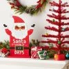 16.5" Battery Operated Lit Wood 'Santa Is Coming' Christmas Countdown Sign Red - Wondershop™