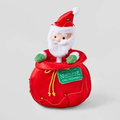 13" Santa in Bag Decorative Figurine - Wondershop™ 2 13" Santa in Bag Decorative Figurine - Wondershop™ - Image 2
