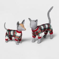 Dog and Cat Holiday Tartan Print Matching Family Pajama Set - Wondershop™ Cream -Wondershop Sales unnamed file 512