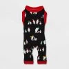 Dog and Cat Holiday Penguins Print Matching Family Pajama Set - Wondershop™ Black