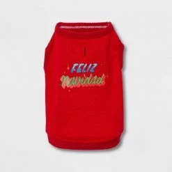 Dog and Cat Holiday Feliz Navidad Matching Family Separates Sweatshirt - Wondershop™ Red