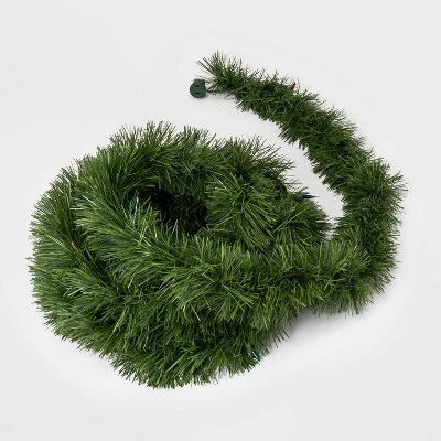 18' Pre-Lit Artificial Pine Christmas Garland Green with Multicolor Lights - Wondershop™ 2 18' Pre-Lit Artificial Pine Christmas Garland Green with Multicolor Lights - Wondershop™ - Image 2
