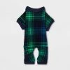 Dog and Cat Holiday Tartan Plaid Flannel Matching Family Pajama Set - Wondershop™ Navy Blue