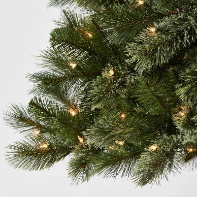 7.5' Pre-Lit Full Virginia Pine Artificial Christmas Tree Clear Lights with AutoConnect - Wondershop™ 2 7.5' Pre-Lit Full Virginia Pine Artificial Christmas Tree Clear Lights with AutoConnect - Wondershop™ - Image 2