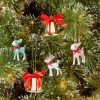 8ct Retro Deer & Metal Bell Christmas Tree Ornament Set - Wondershop™