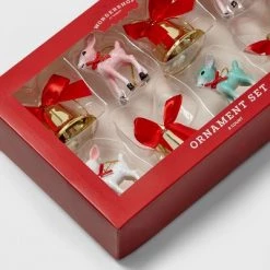 8ct Retro Deer & Metal Bell Christmas Tree Ornament Set - Wondershop™ 3 8ct Retro Deer & Metal Bell Christmas Tree Ornament Set - Wondershop™ -Wondershop Sales unnamed file 579