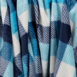 Hanukkah Check Printed Plush Throw Blanket Blue - Wondershop™ -Wondershop Sales unnamed file 587
