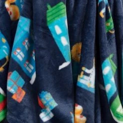 Hanukkah Printed Plush Throw Blanket Blue - Wondershop™ -Wondershop Sales unnamed file 590