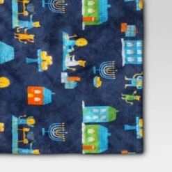 Hanukkah Printed Plush Throw Blanket Blue - Wondershop™ -Wondershop Sales unnamed file 591