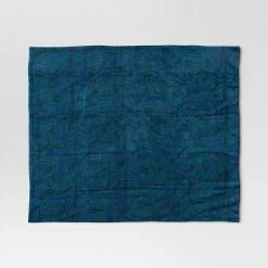 Linework Printed Plush Throw Blanket Blue - Wondershop™ -Wondershop Sales unnamed file 593