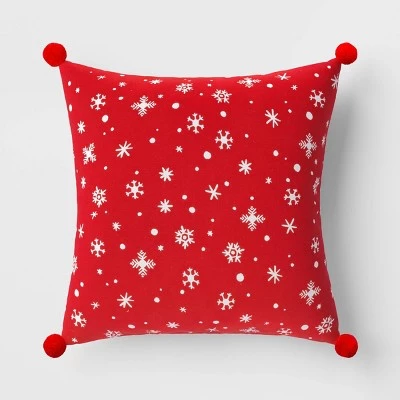 'Feliz Navidad' Square Christmas Throw Pillow Ivory/Red - Wondershop™ 4 'Feliz Navidad' Square Christmas Throw Pillow Ivory/Red - Wondershop™ - Image 4