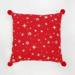 'Merry Christmas' Print Square Throw Pillow Ivory/Red - Wondershop™ -Wondershop Sales unnamed file 642