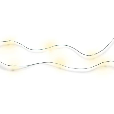 30ct Battery Operated LED Dewdrop Fairy String Lights Multicolor & Warm White with Green Wire - Wondershop™ 5 30ct Battery Operated LED Dewdrop Fairy String Lights Multicolor & Warm White with Green Wire - Wondershop™ - Image 5