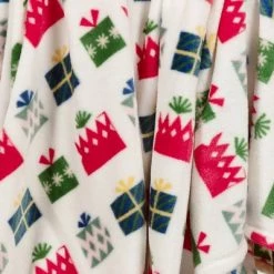 Presents Printed Plush Christmas Throw Blanket - Wondershop™ -Wondershop Sales unnamed file 653