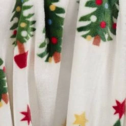 Christmas Trees Printed Plush Christmas Throw Blanket Cream - Wondershop™ -Wondershop Sales unnamed file 663