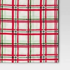 Plaid Printed Plush Christmas Throw Blanket Ivory - Wondershop™ -Wondershop Sales unnamed file 670