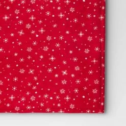 Snowflake Printed Plush Throw Blanket Christmas Red/Ivory - Wondershop™ -Wondershop Sales unnamed file 681