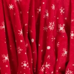 Snowflake Printed Plush Throw Blanket Christmas Red/Ivory - Wondershop™ -Wondershop Sales unnamed file 682