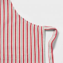Cotton Striped Apron Green/Red - Wondershop™