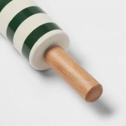 Stoneware and Wood Striped Mini Rolling Pin Green - Wondershop™ -Wondershop Sales unnamed file 696