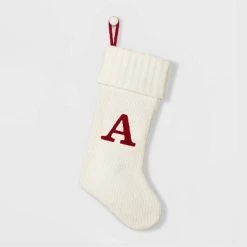 Knit Monogram Christmas Stocking White - Wondershop™ -Wondershop Sales unnamed file 7