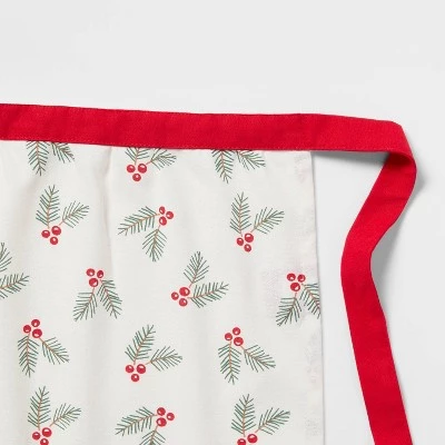 Cotton Holly Berry Apron - Wondershop™ 1 Cotton Holly Berry Apron - Wondershop™