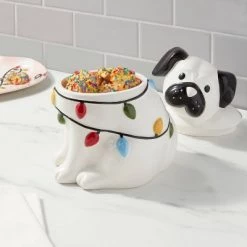 59oz Ceramic Pug Cookie Jar - Wondershop™