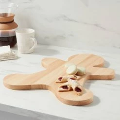 17" x 14" Wood Gingerbread Man Serving Board - Wondershop™