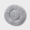 Round Cuddler Dog Bed - Gray - Wondershop™