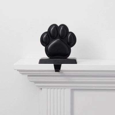 Paw Print Christmas Stocking Holder - Wondershop™ Black 3 Paw Print Christmas Stocking Holder - Wondershop™ Black - Image 3