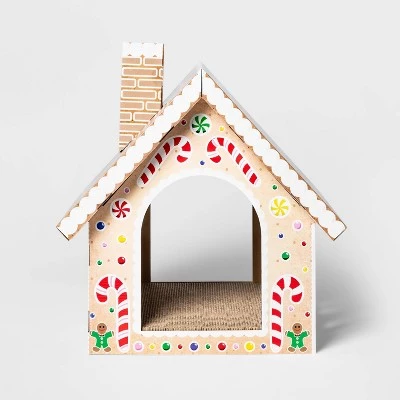 Double Decker Gingerbread Cat Scratcher House - Wondershop™ 1 Double Decker Gingerbread Cat Scratcher House - Wondershop™