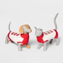 Ho Ho Ho Dog and Cat Sweater - Red/Cream - Wondershop™ -Wondershop Sales unnamed file 916