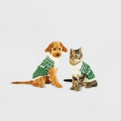 Fairisle Dog and Cat Sweater - Green - Wondershop™ -Wondershop Sales unnamed file 925