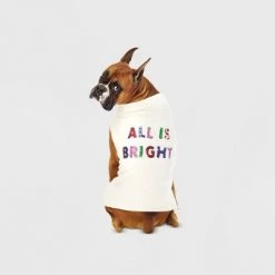 All is Bright Dog and Cat Sequin Sweater - Cream - Wondershop™ -Wondershop Sales unnamed file 945