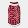 Dog and Cat Sweater - Red/White - Wondershop™
