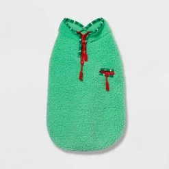 Fleece Dog and Cat Jacket - Green - Wondershop™